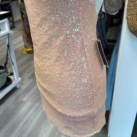 Dear Moon Pink Sequin Mini Dress Size 7 – NWT - Picture 7 of 8